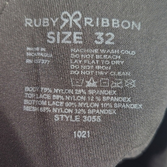 Ruby Ribbon Full Support & Compression Shapewear Pin-Up Lace Cami Espresso 32 XS - Picture 12 of 13